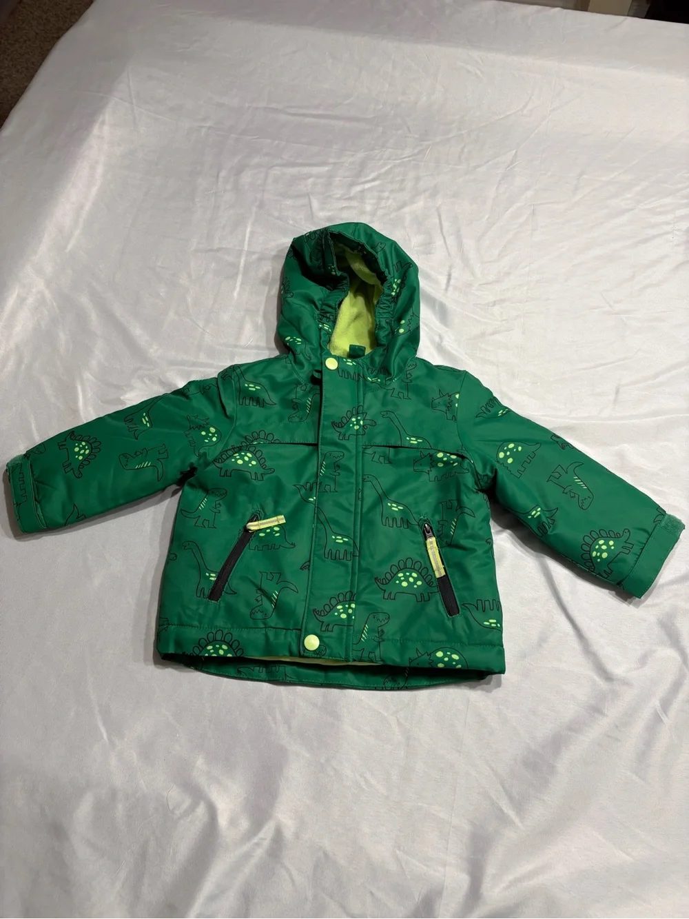 Cat & Jack Lime Green Toddler Jacket with Dark Green Trim